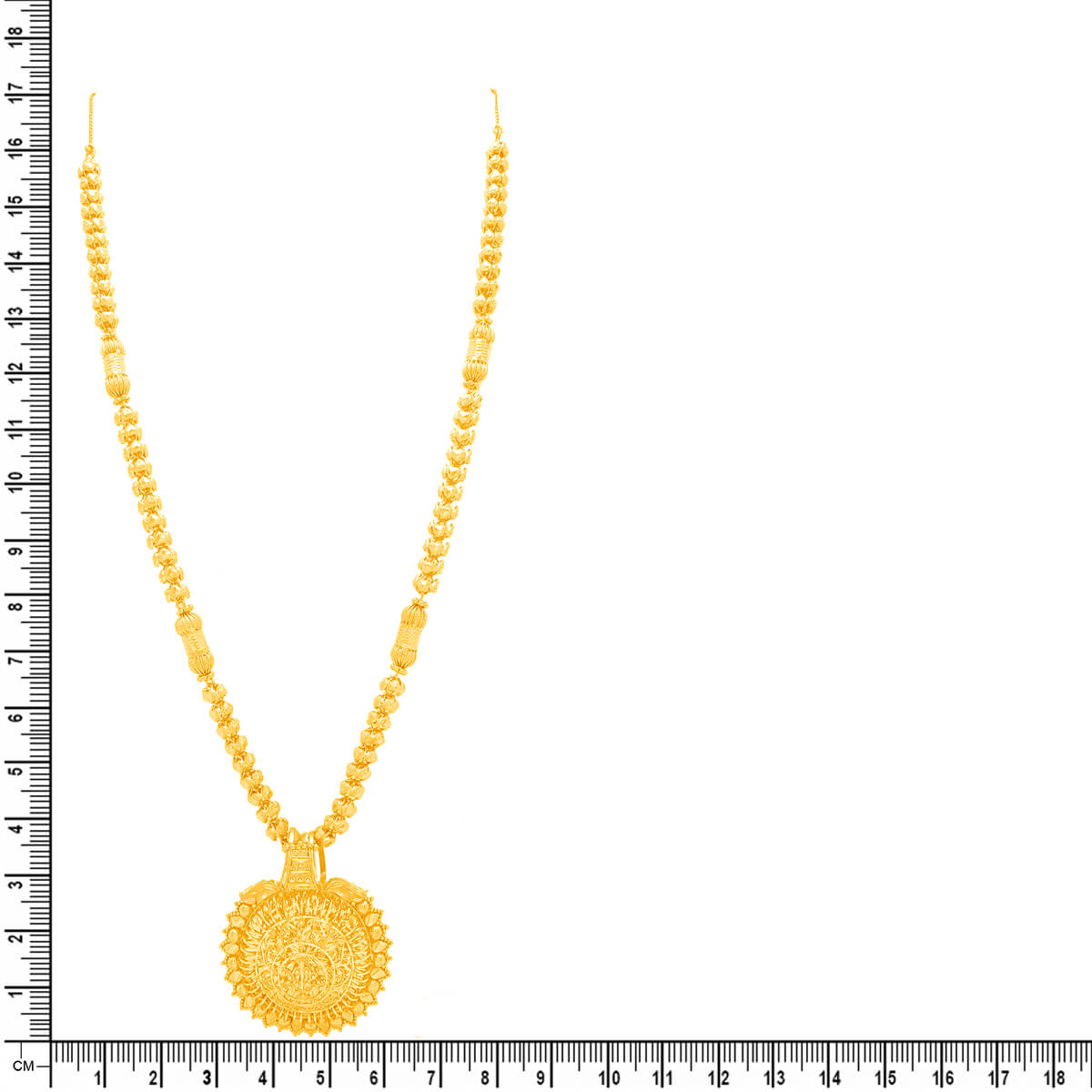 Royal Blossom Long Gold Necklace