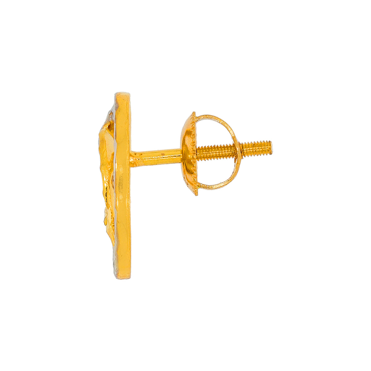 Leafy Charm Gold Short Necklace and Earrings