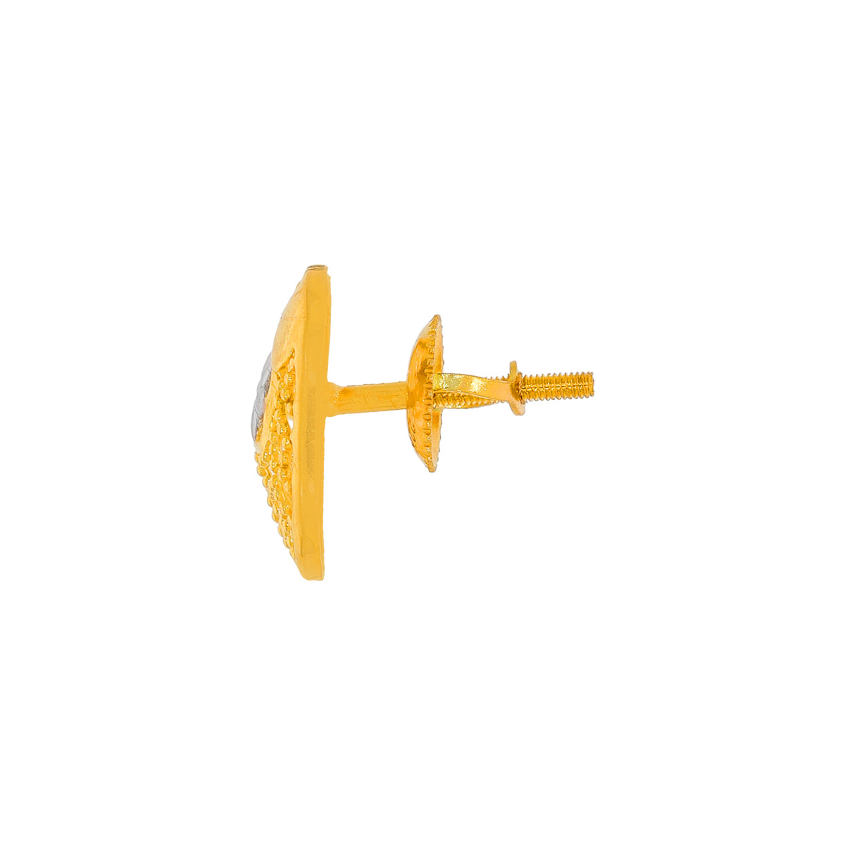Dainty Cuboid Gold Short Necklace and Earrings
