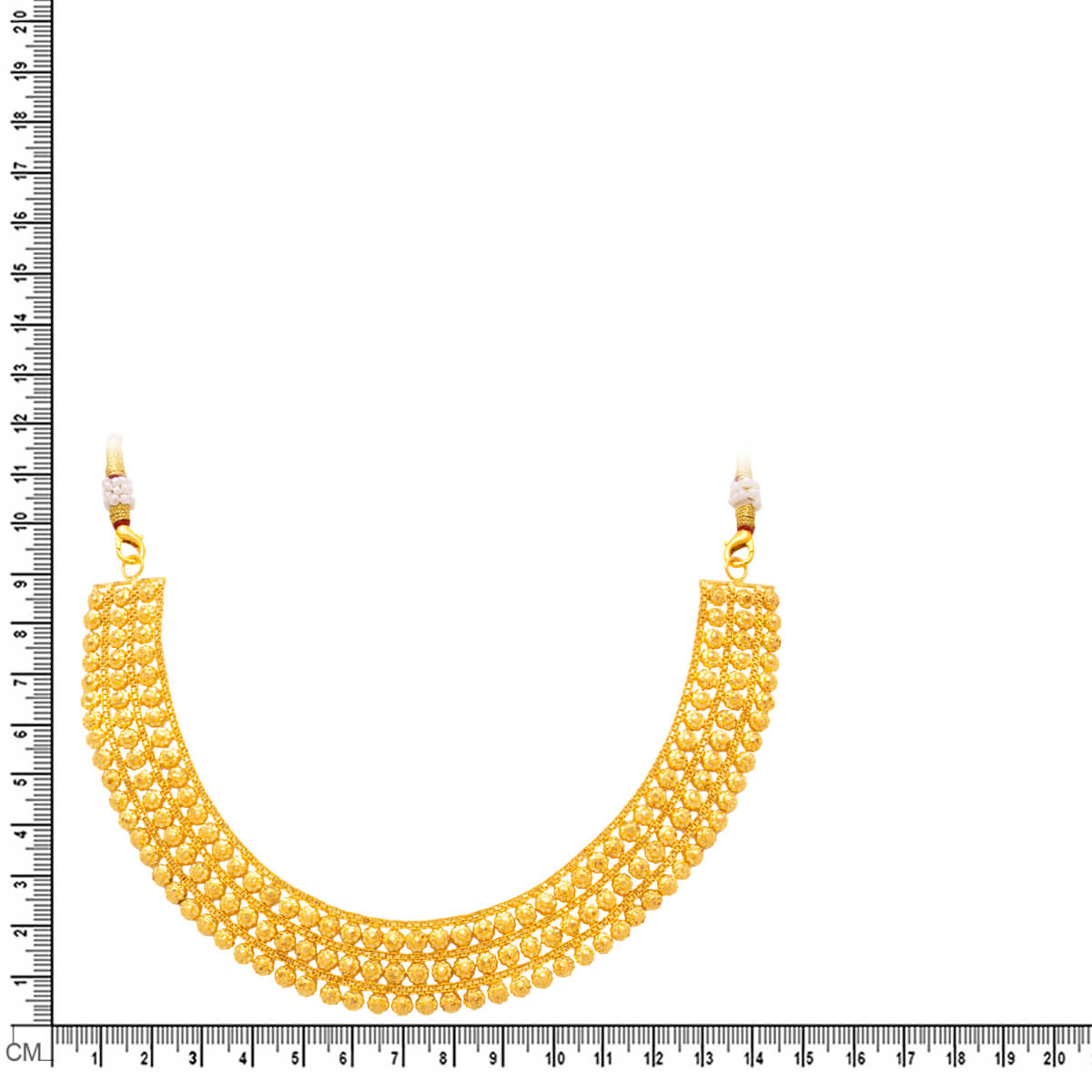 Bold Lustre Gold Short Necklace