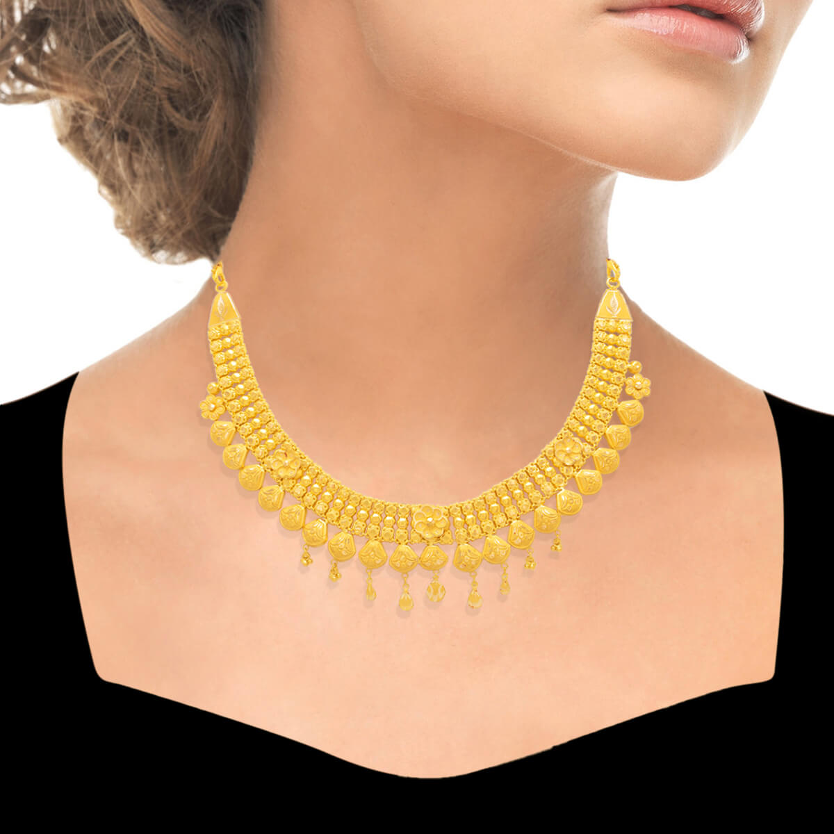 Imperial Gleam Gold Short Necklace