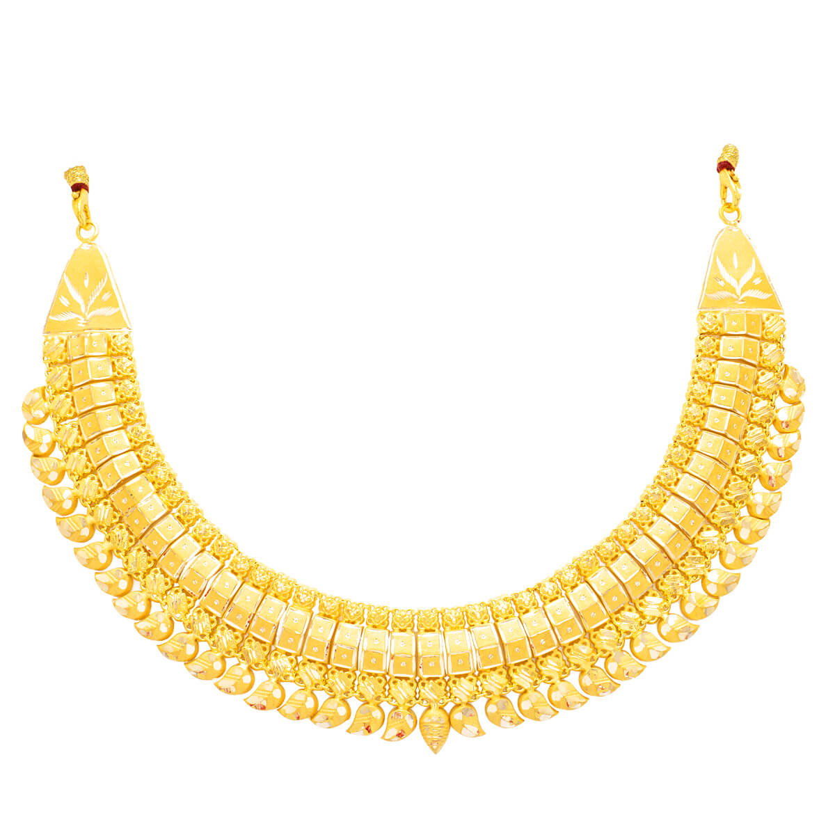 Lustrous Sophisticated Gold Short Necklace