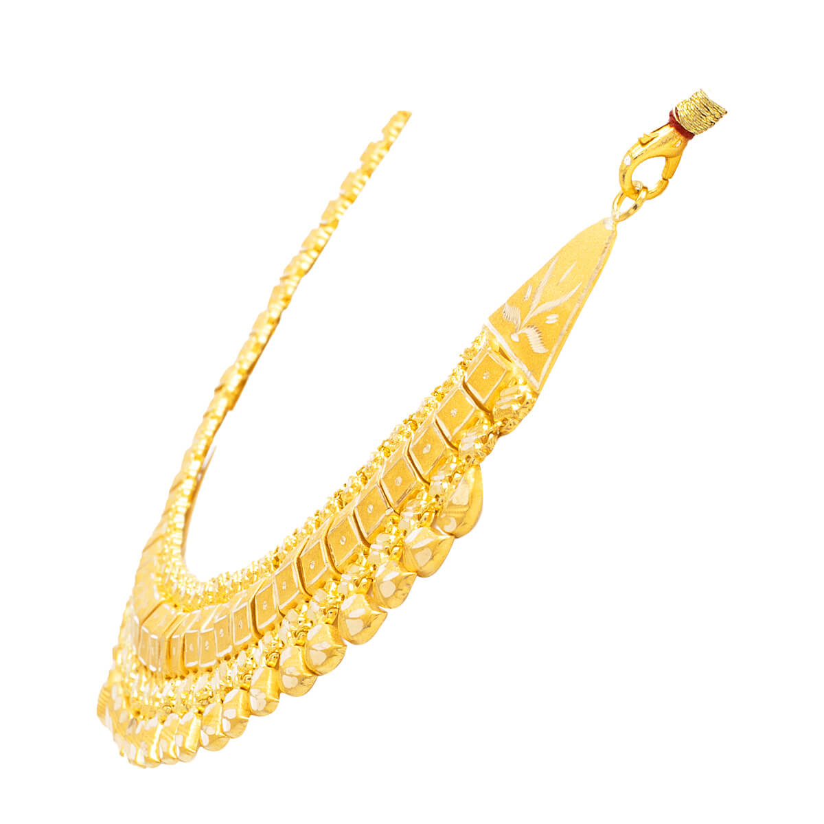 Lustrous Sophisticated Gold Short Necklace