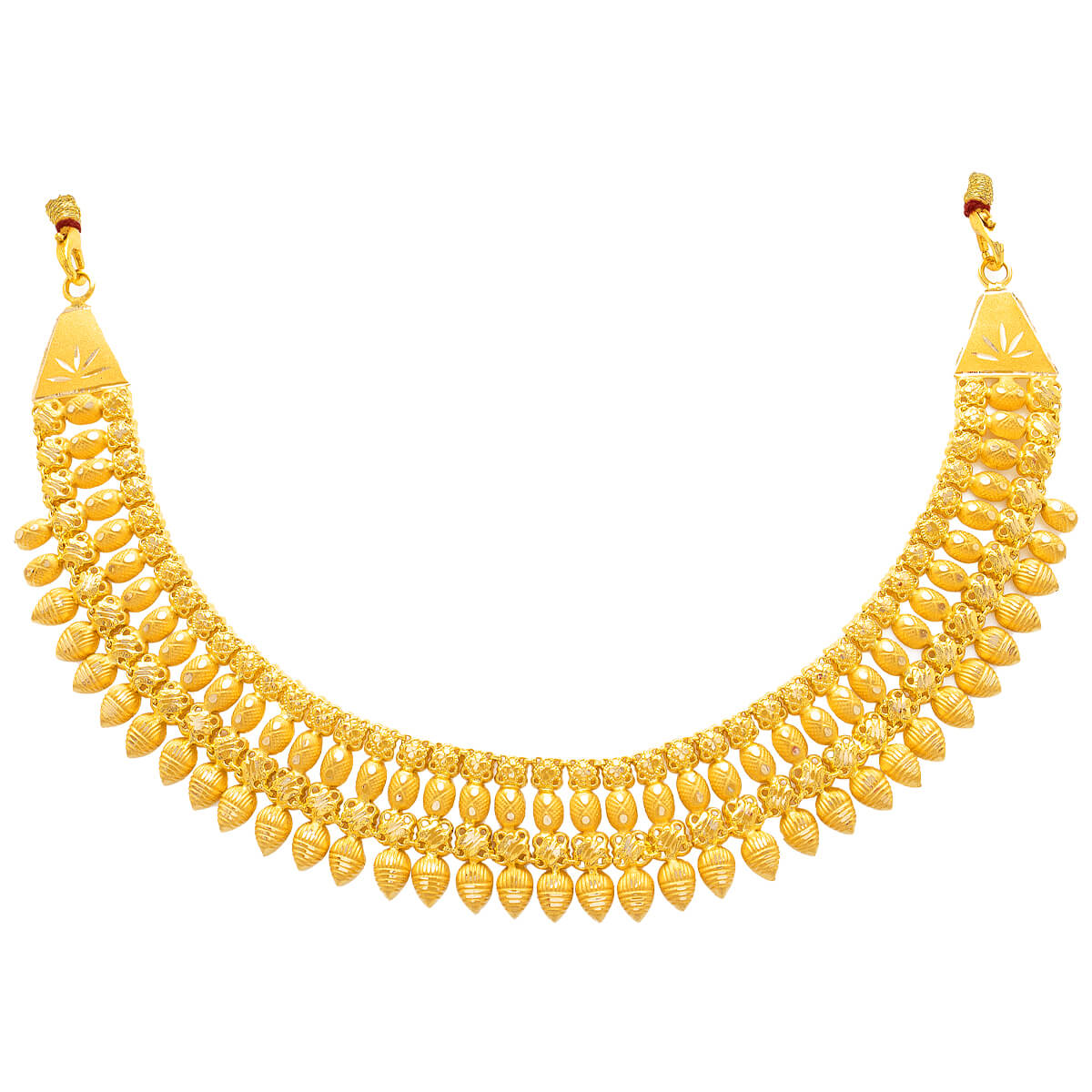 Lustrous Modern Gold Short Necklace
