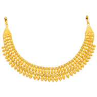 Lustrous Modern Gold Short Necklace
