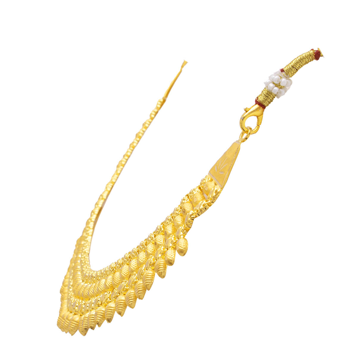 Lustrous Modern Gold Short Necklace