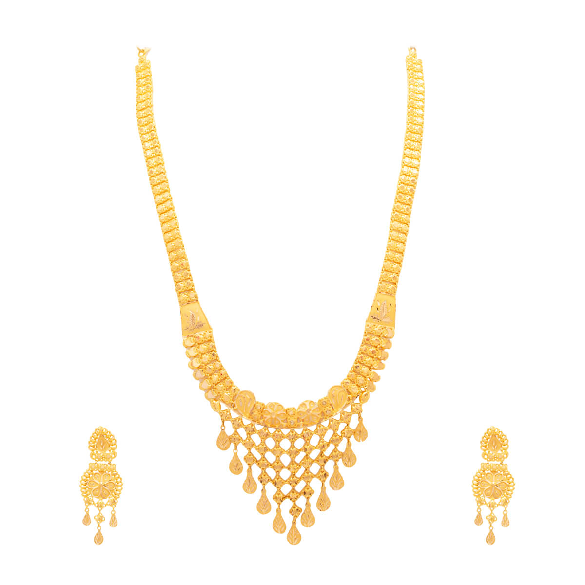 Classy Charm Long Gold Necklace