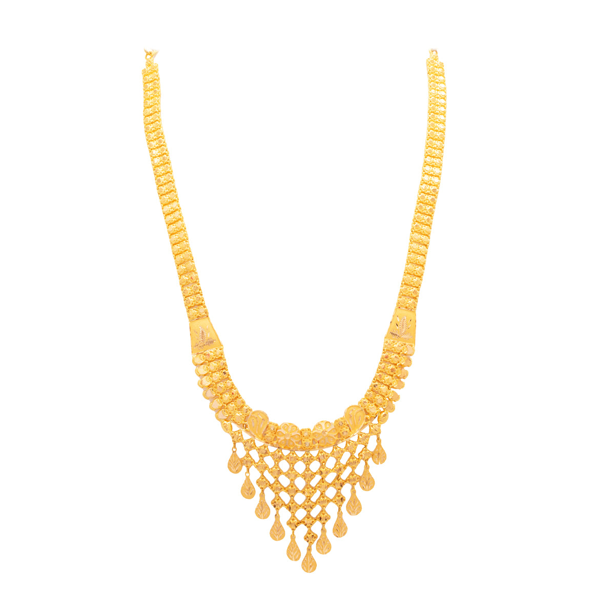 Classy Charm Long Gold Necklace