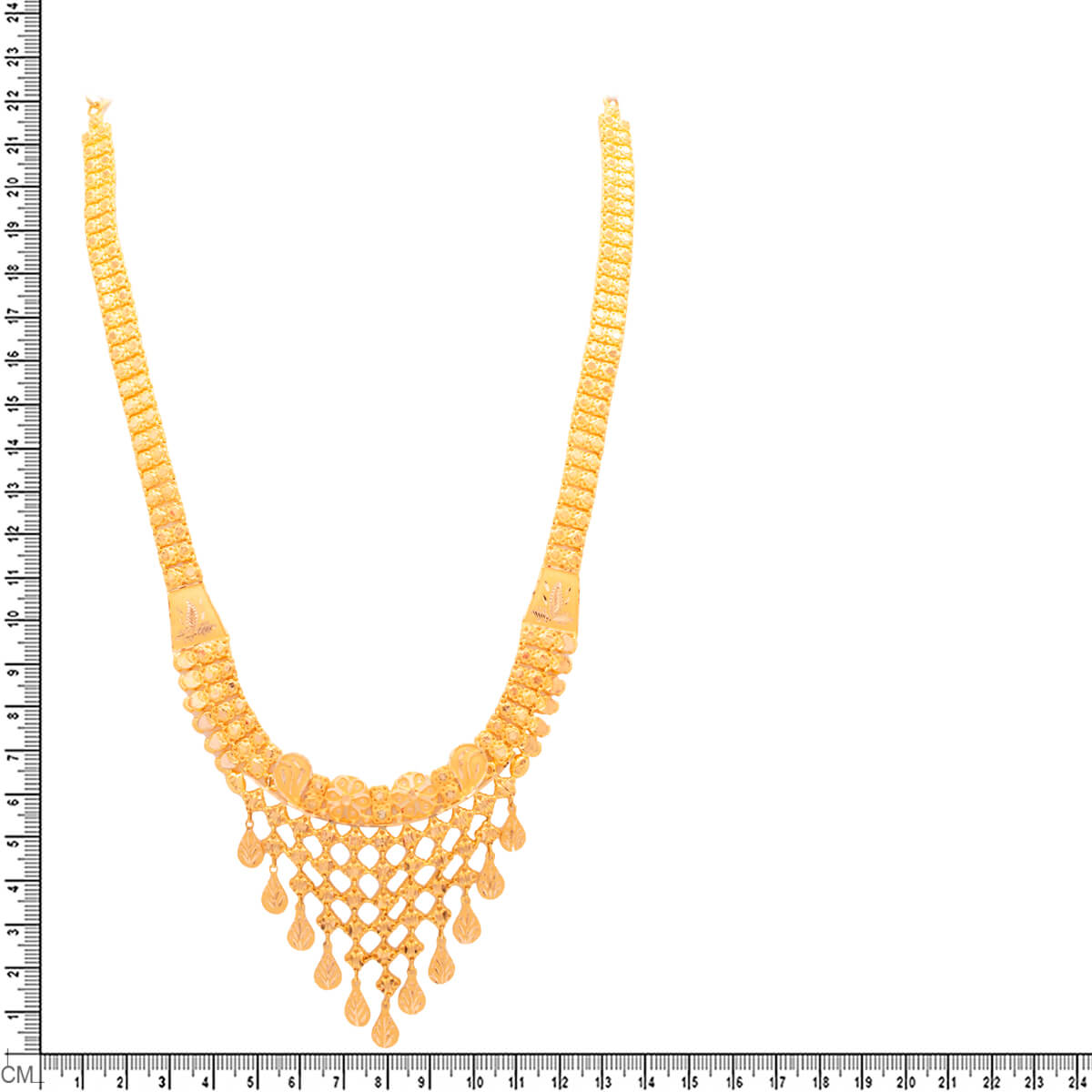 Classy Charm Long Gold Necklace
