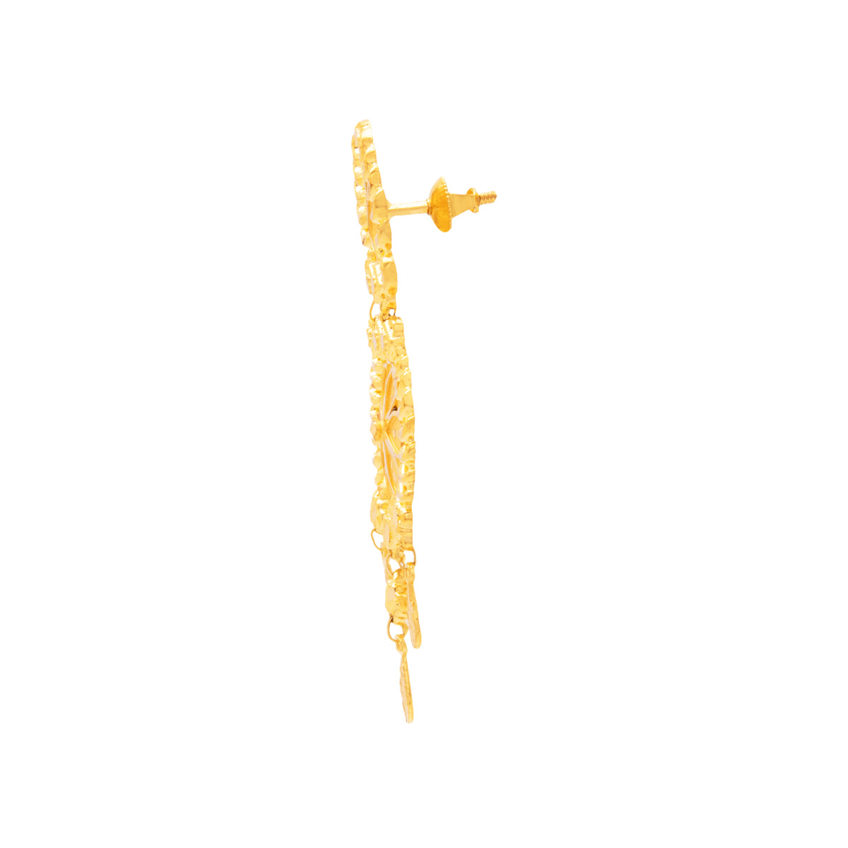 Classy Charm Long Gold Necklace