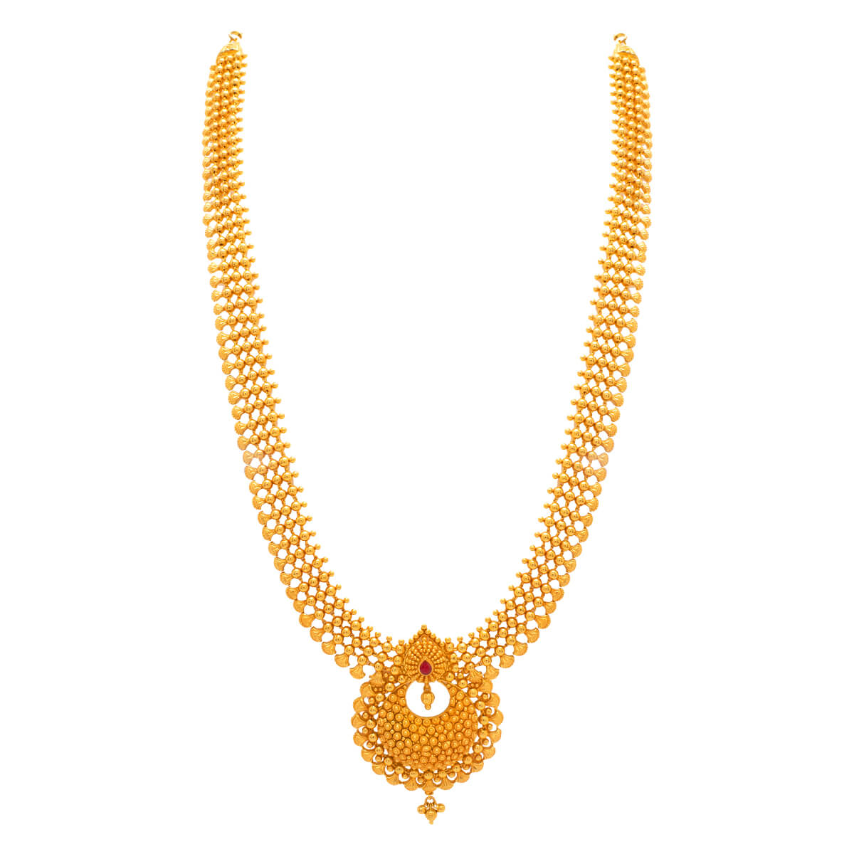 Vintage Paisley Gold Short Necklace