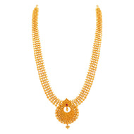 Vintage Paisley Gold Short Necklace