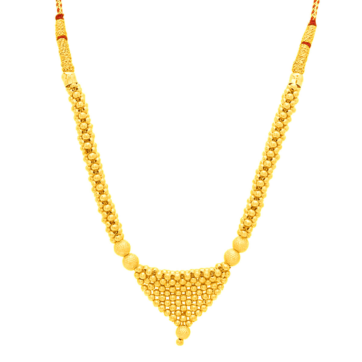 Gold Thushi With Refined Elegance