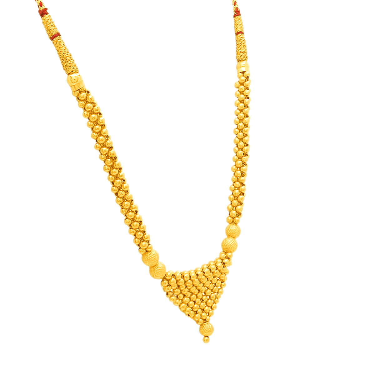 Gold Thushi With Refined Elegance