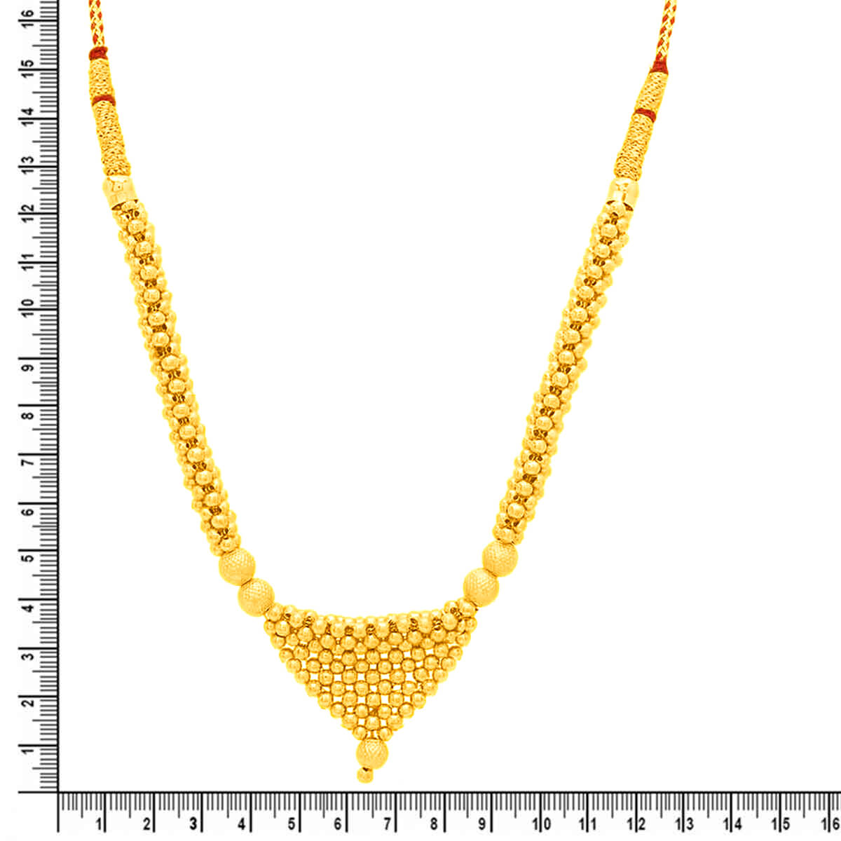 Gold Thushi With Refined Elegance
