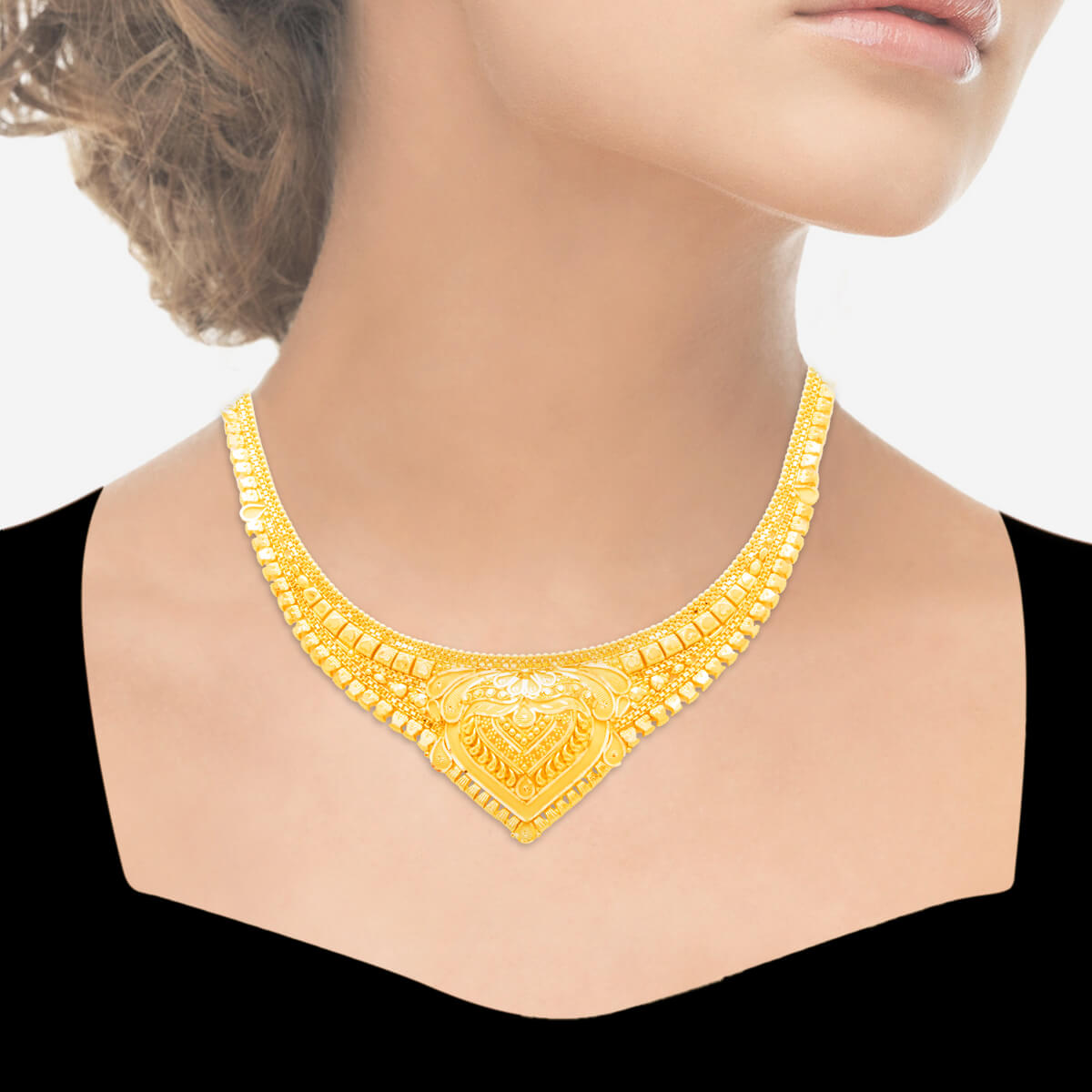 Queenly Charm Gold Short Necklace