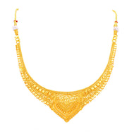 Elegant Royal Gold Short Necklace
