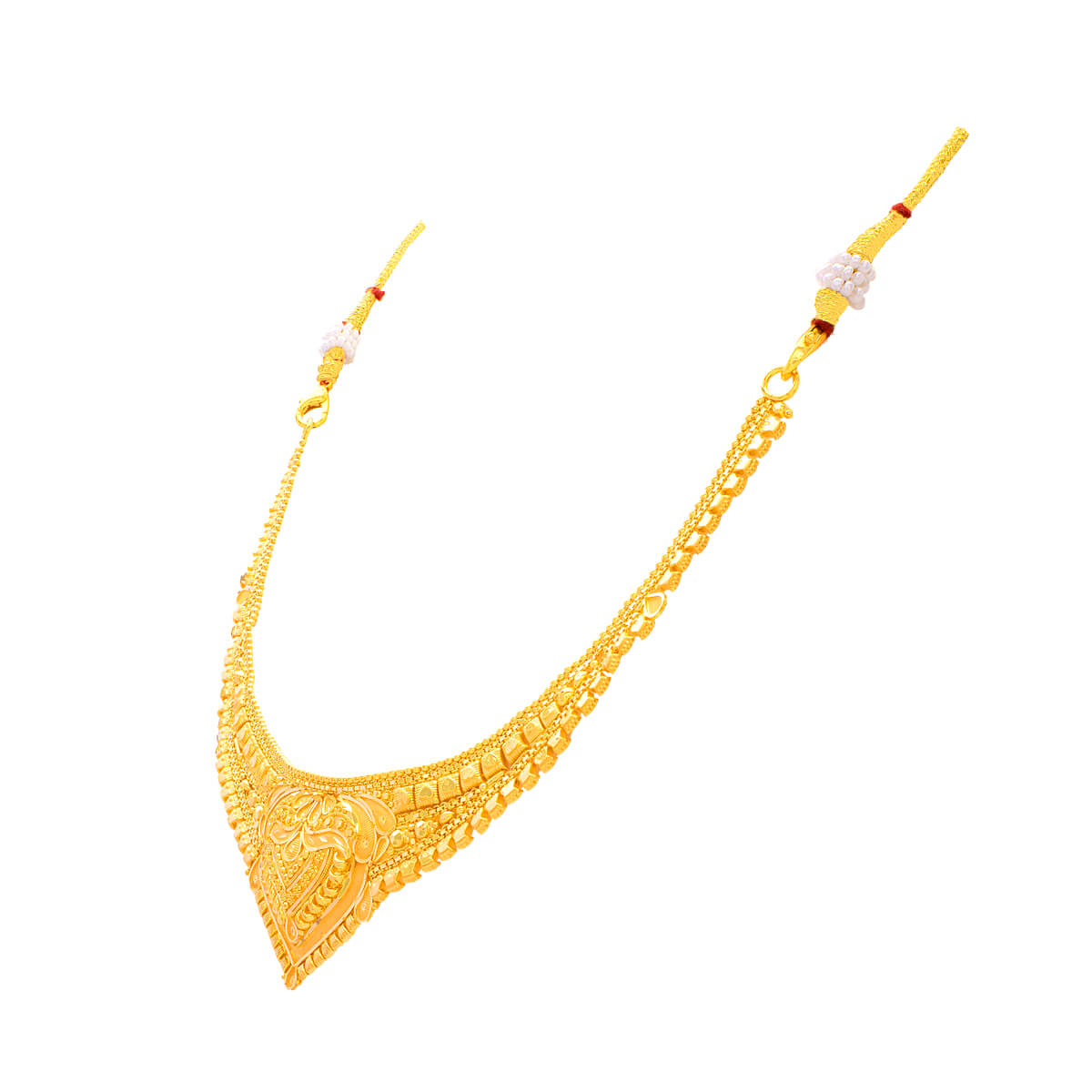 Elegant Royal Gold Short Necklace