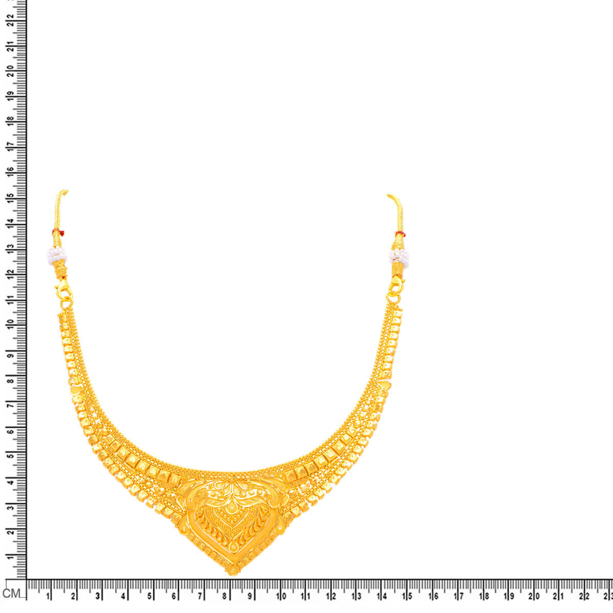 Elegant Royal Gold Short Necklace
