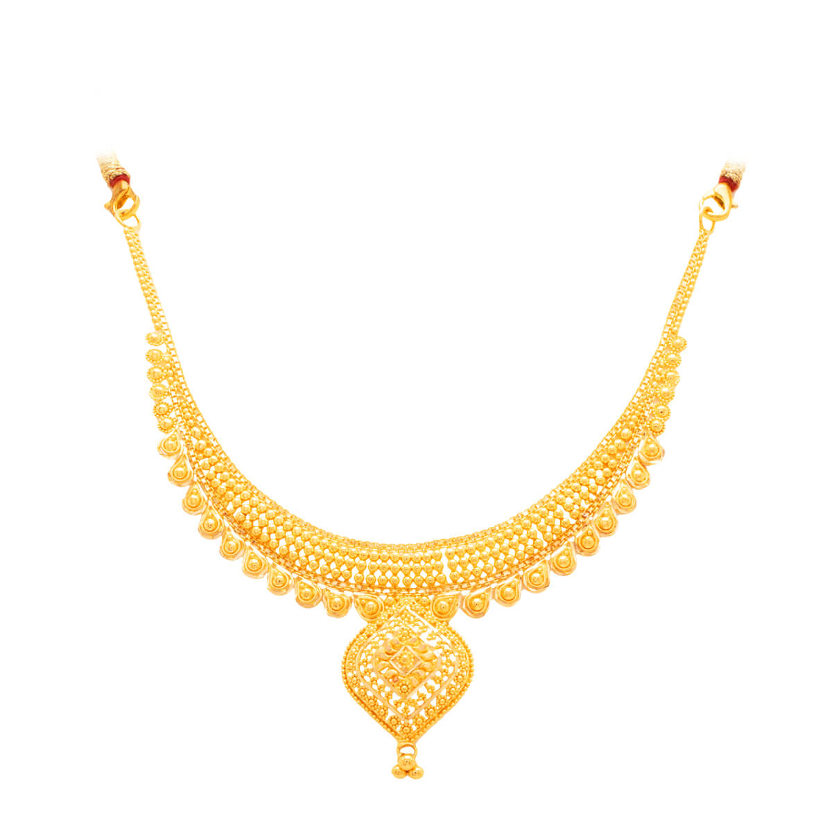 Luminous Grace Gold Short Necklace