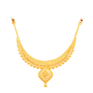 Luminous Grace Gold Short Necklace