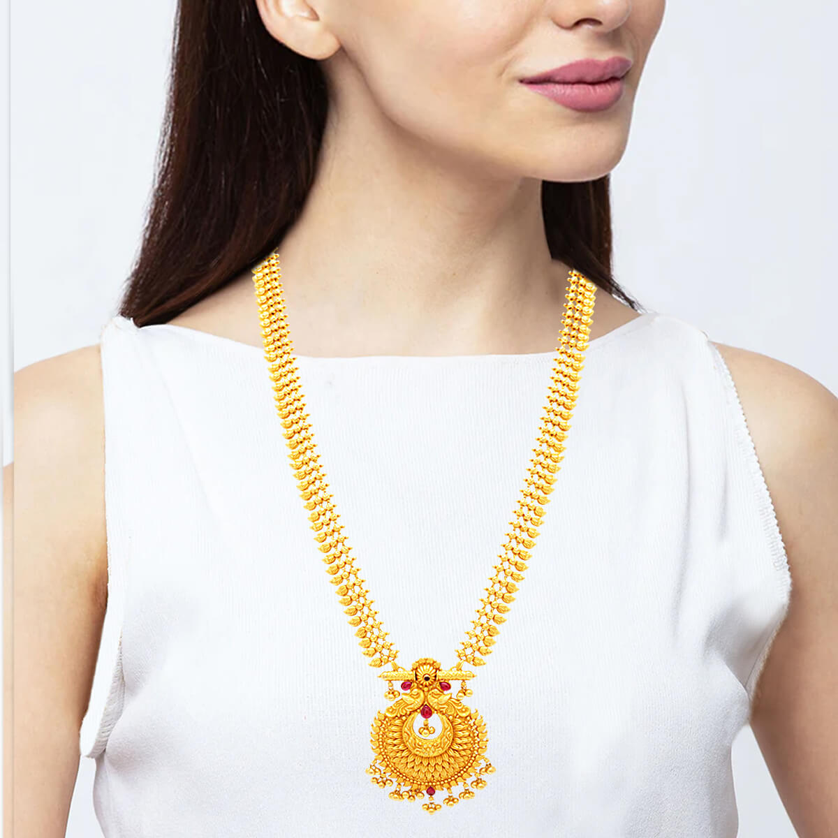 Long Gold Necklace with Exclusive Grace