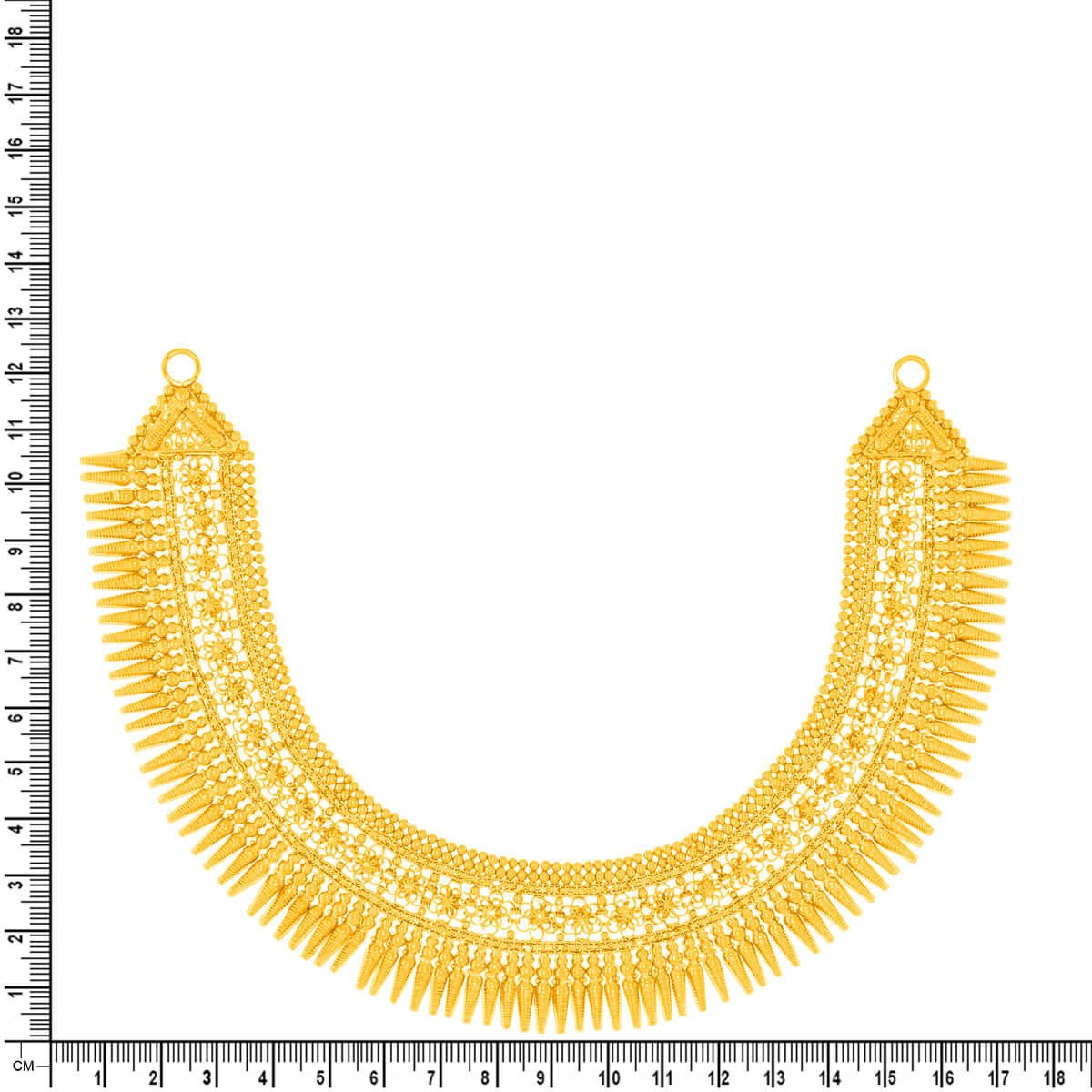 Luminous Elegance Wedding Gold Necklace