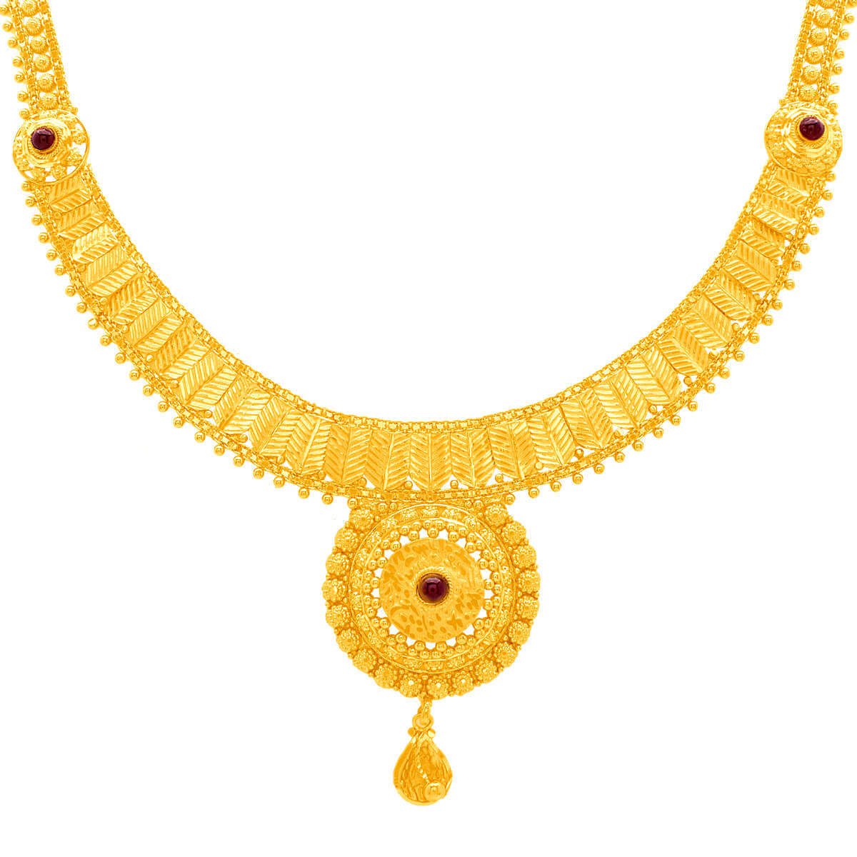 Classic Gleam Wedding Gold Necklace