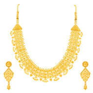 Regal Bridal Elegance Wedding Gold Necklace