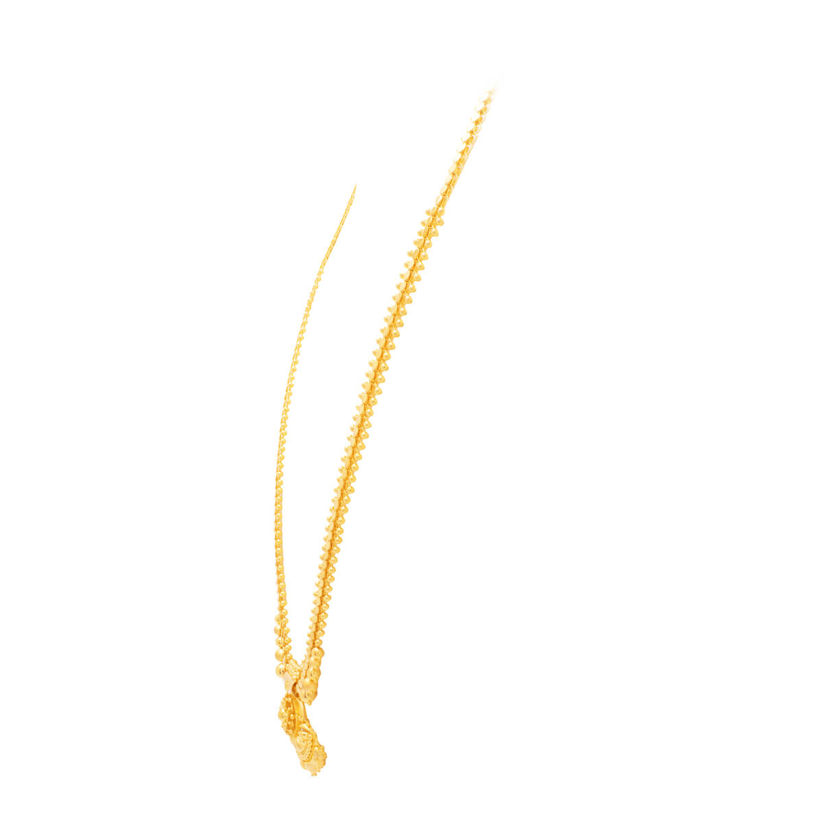 Captivating Hexa Bold Long Gold Necklace