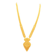 Vintage Radiance Long Gold Necklace