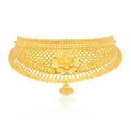 Majestic Blossom Wedding Gold Necklace