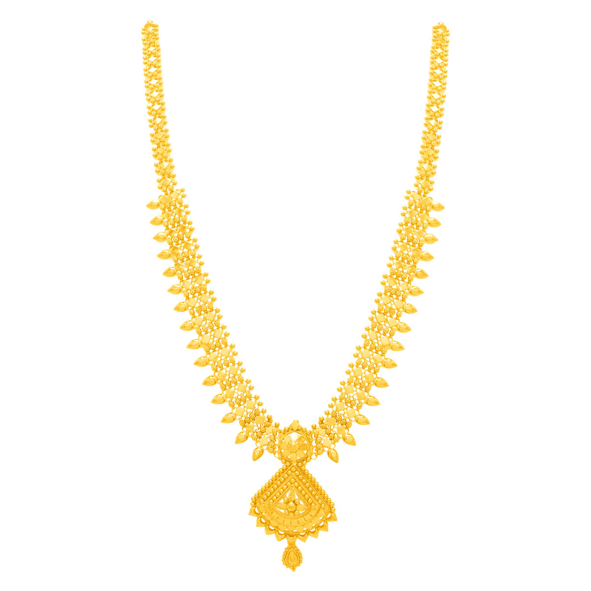 Glamorous Shine Long Gold Necklace