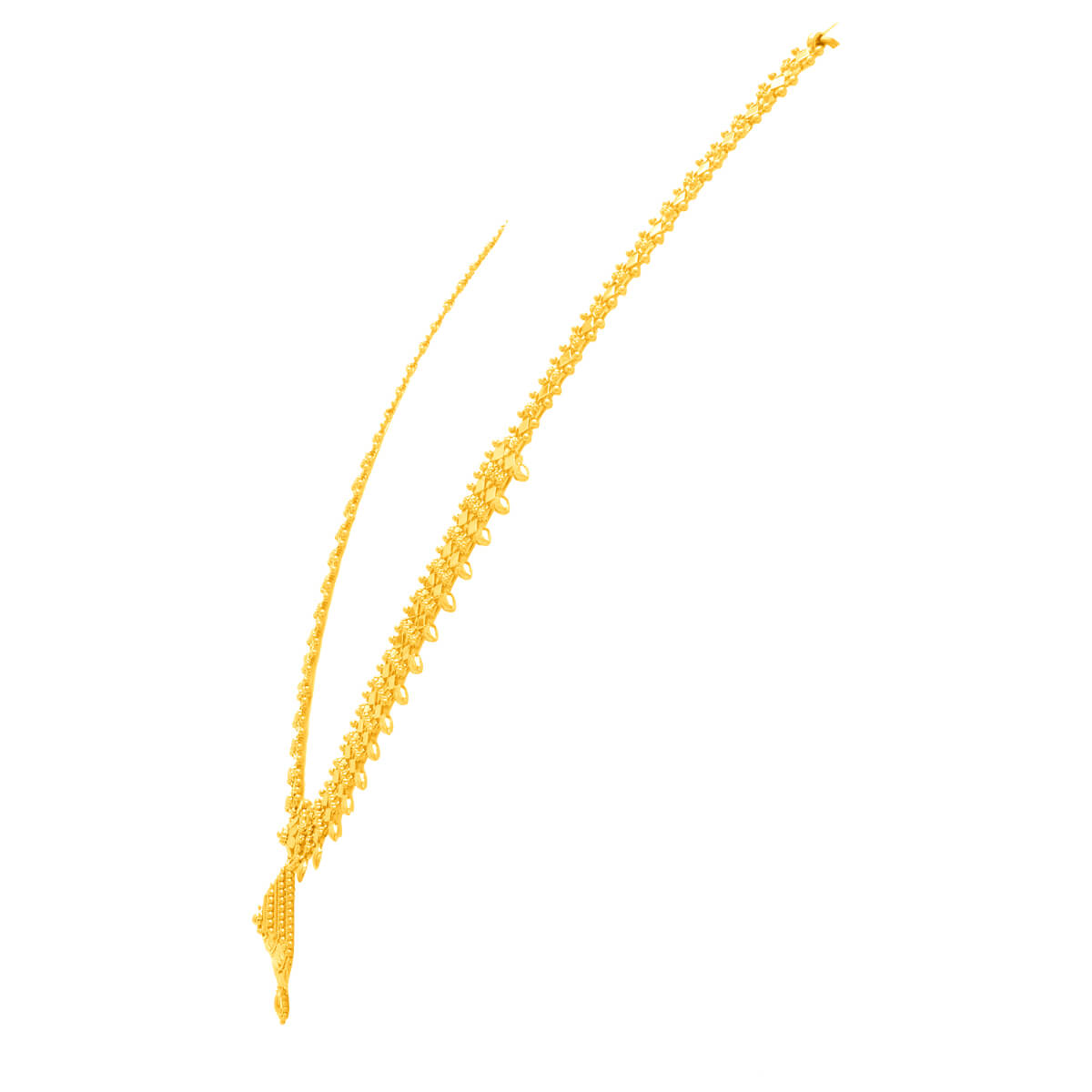 Glamorous Shine Long Gold Necklace