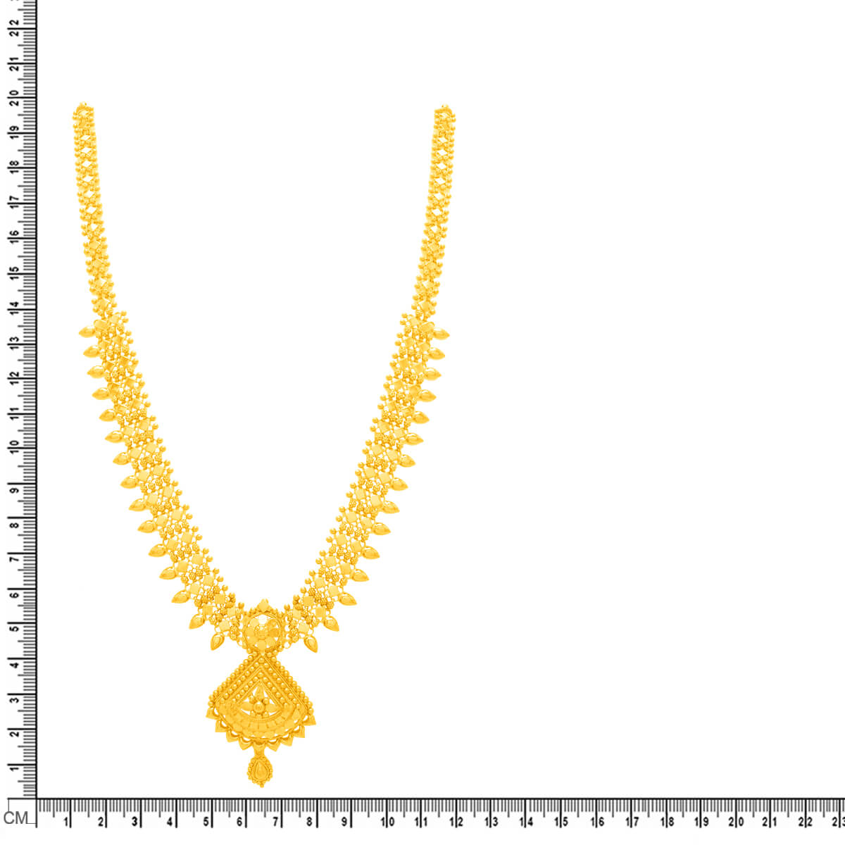 Glamorous Shine Long Gold Necklace