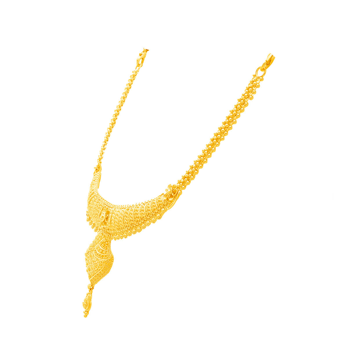 Radiant Elegance Wedding Gold Necklace