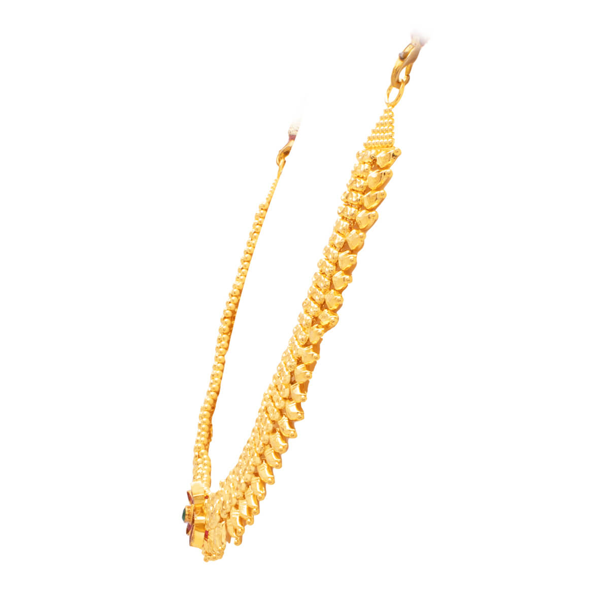 Petite Floral Glow Gold Short Necklace