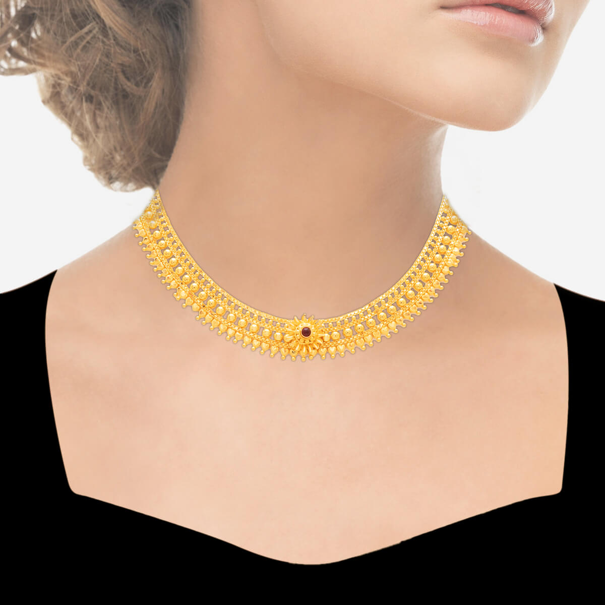 Simply Charming Gold Short Necklace
