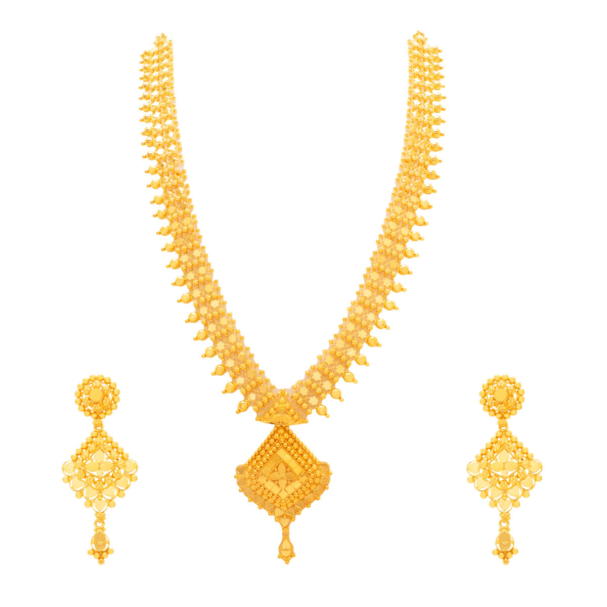 Glorious Glow Long Gold Necklace