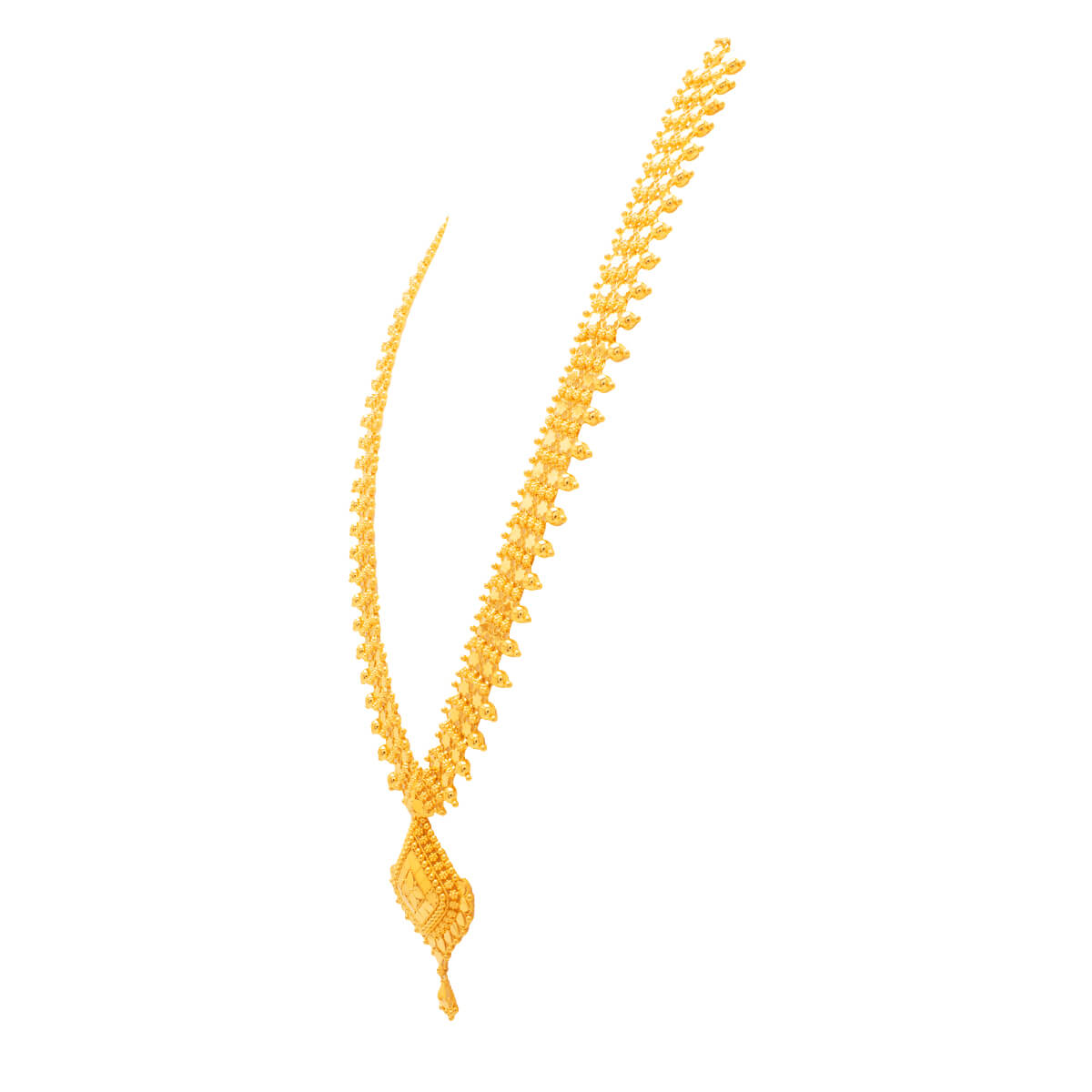 Glorious Glow Long Gold Necklace
