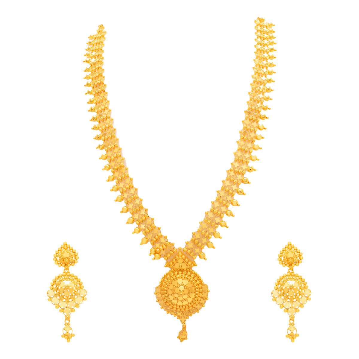 Majestic Aura Long Gold Necklace