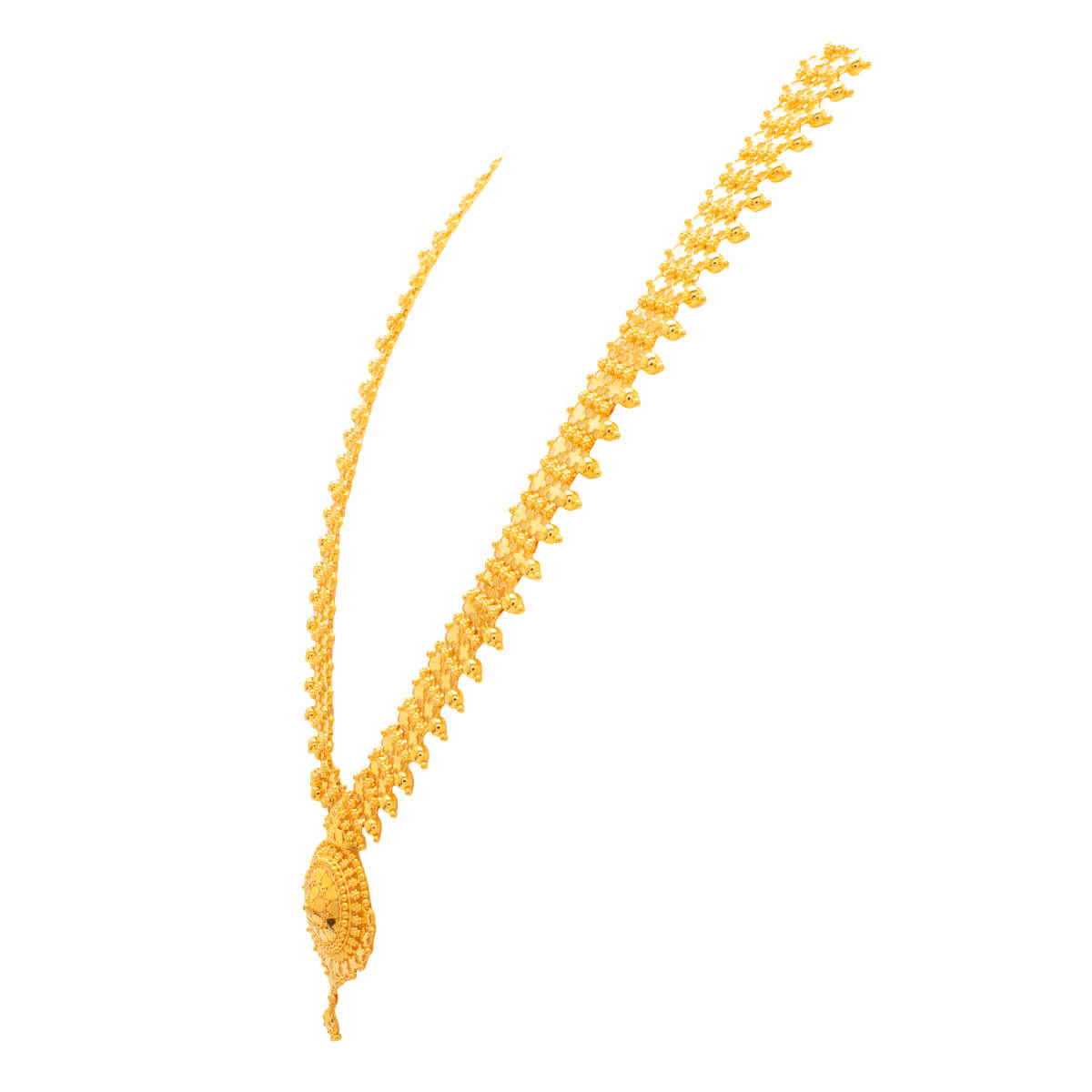 Majestic Aura Long Gold Necklace