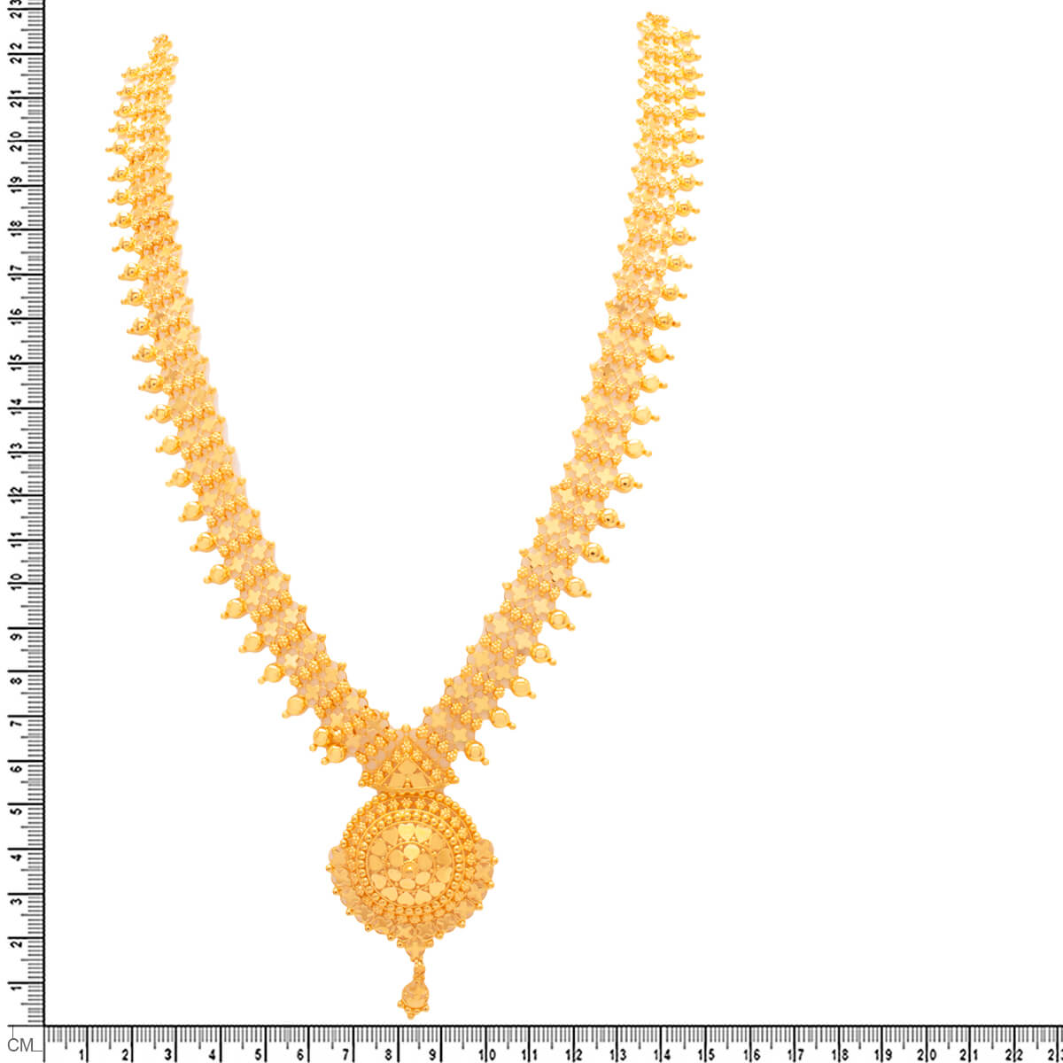 Majestic Aura Long Gold Necklace