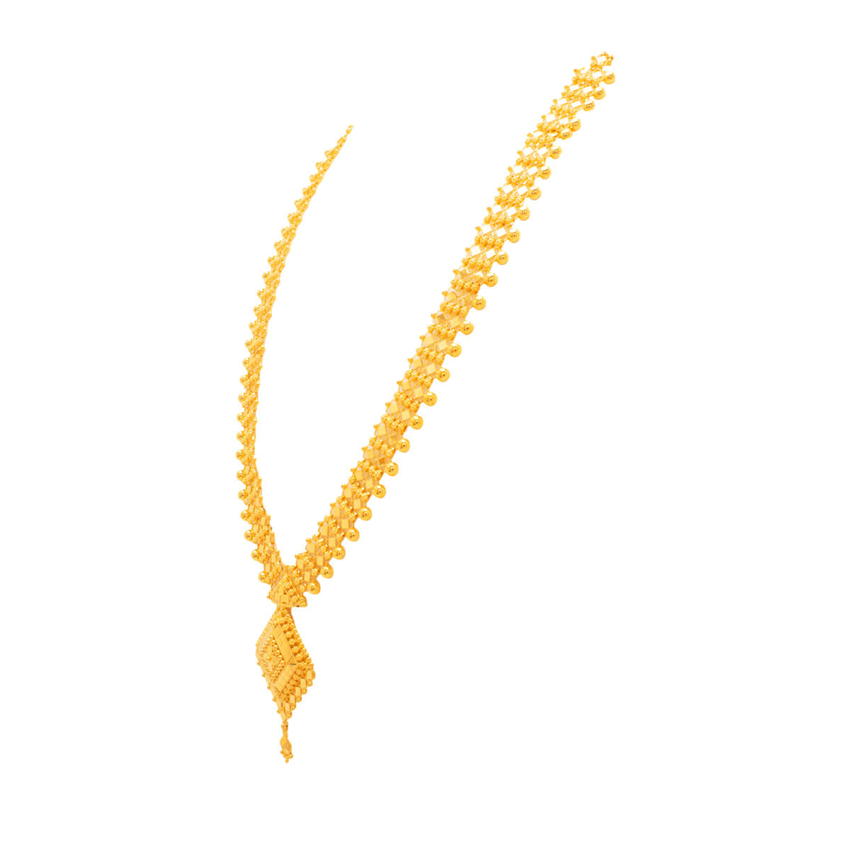 Captivating Classic Long Gold Necklace
