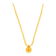 Captivating Charm Long Gold Necklace