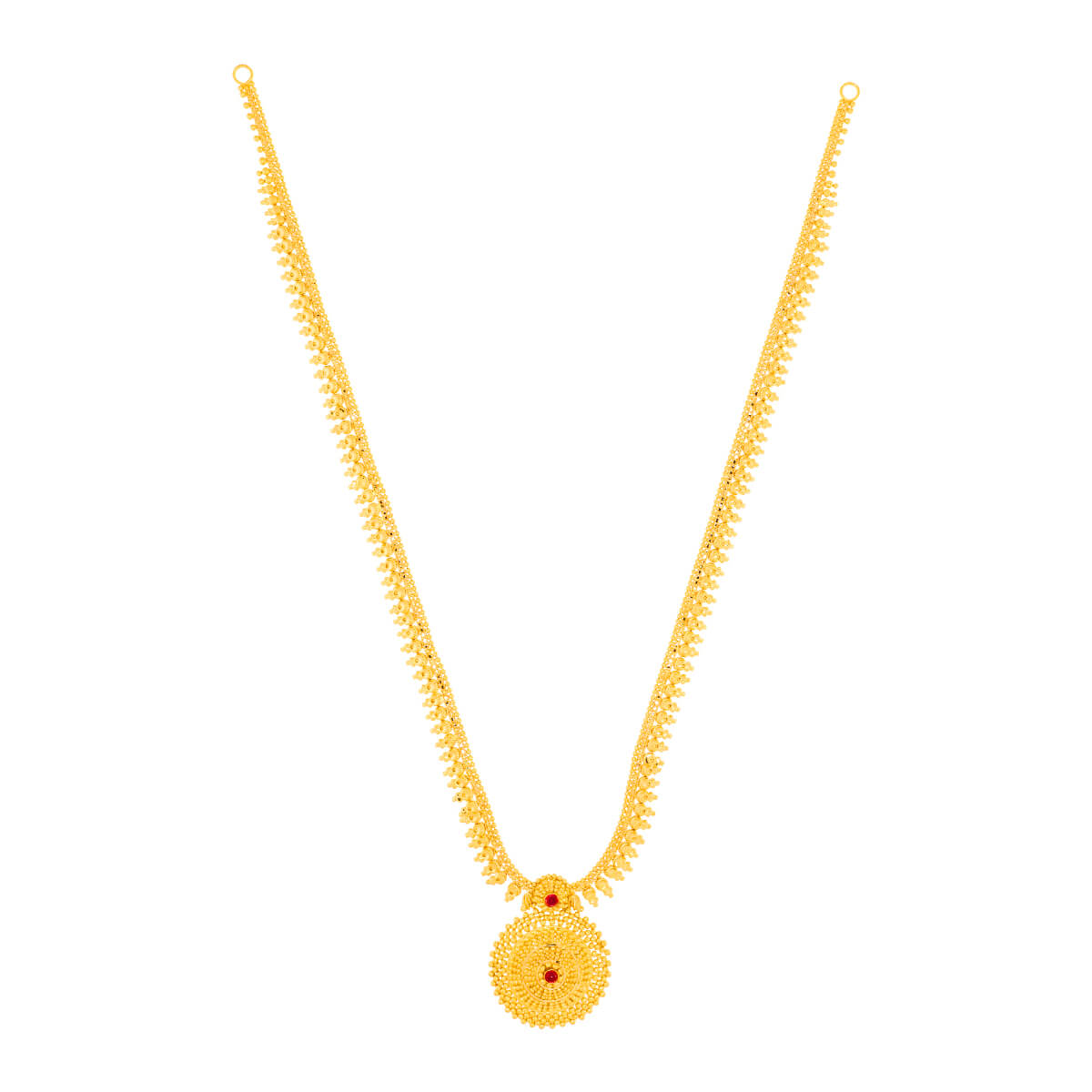 Simply Graceful Long Gold Necklace