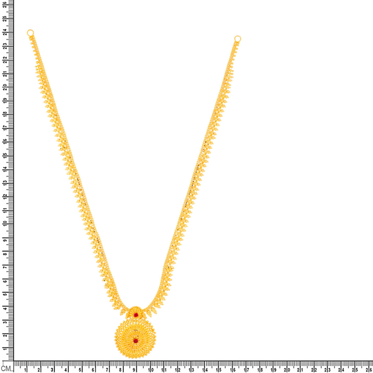 Simply Graceful Long Gold Necklace