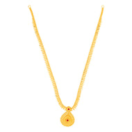 Simple Charm Long Gold Necklace