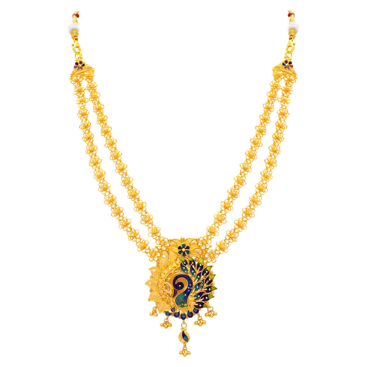 Peacock Marvel Gold Short Necklace