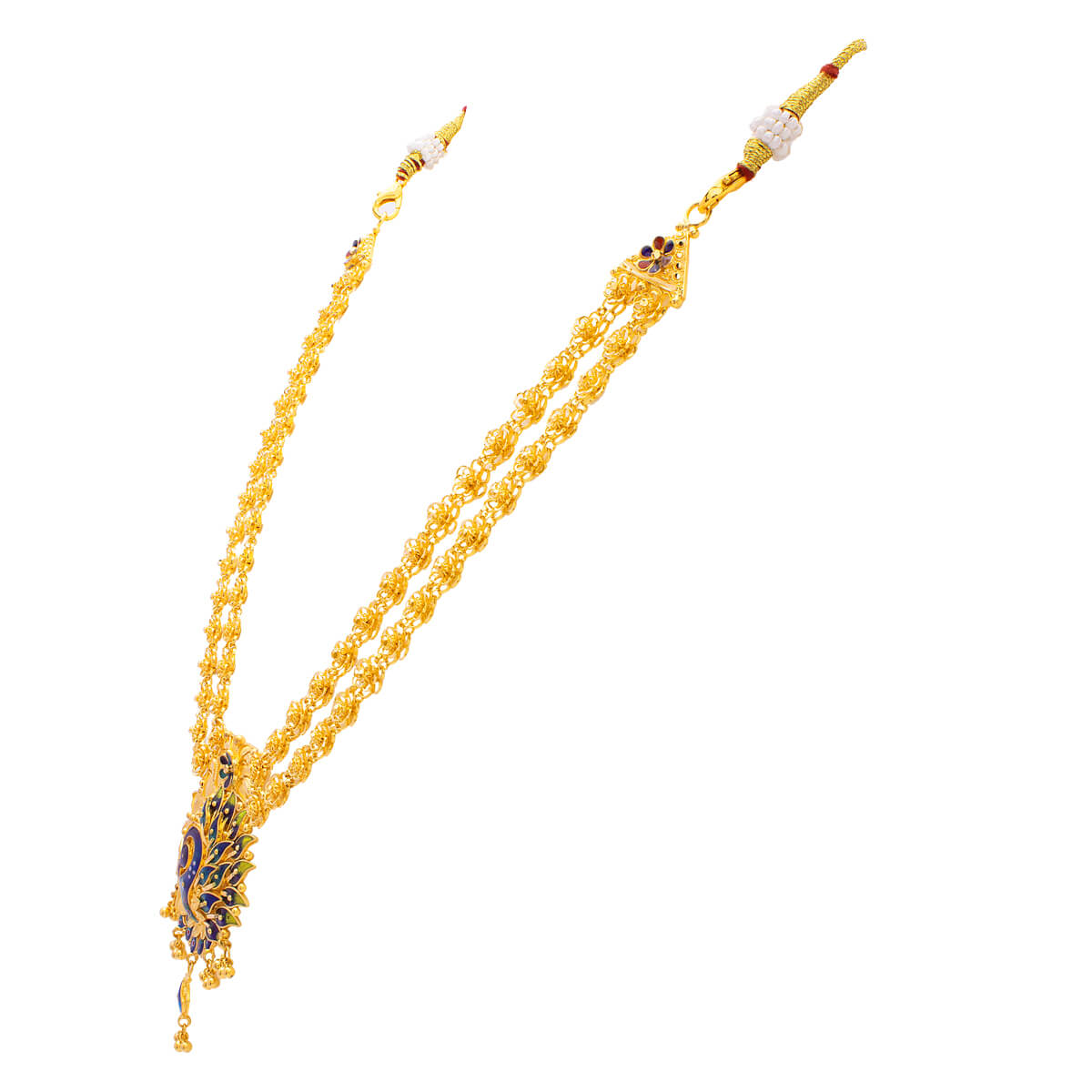 Peacock Marvel Gold Short Necklace